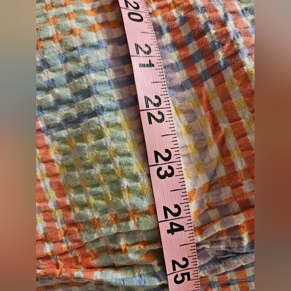 LL Bean Pastel Textured Button-Up Cotton Festive Top XL - Picture 9 of 14